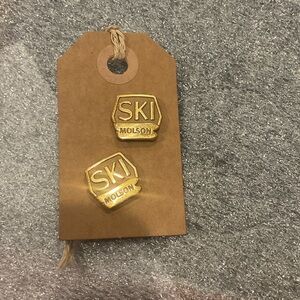Gold Ski molson pins